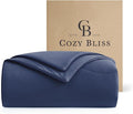 Cozy Bliss Cooling Comforter Queen Size, Reversible Lightweight Cooling Blankets by CozyBliss