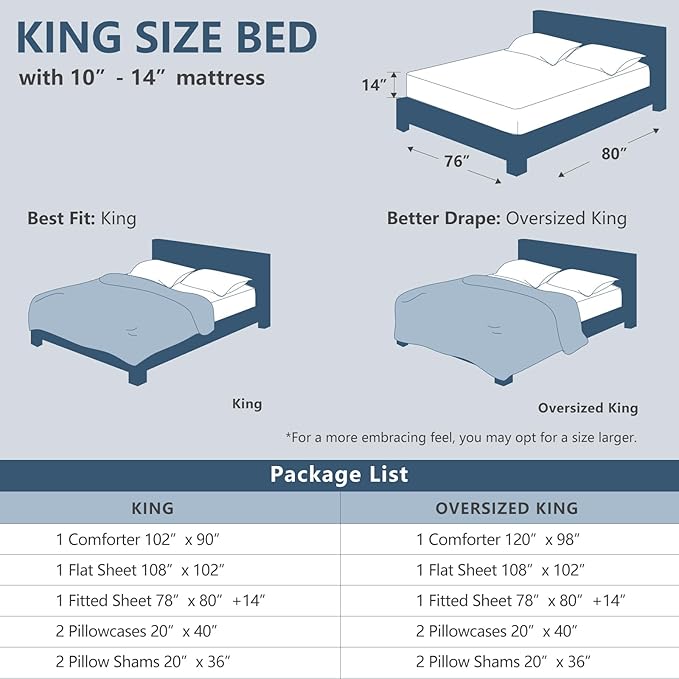 CozyLux King Size Comforter Set Blush Pink - Image 6