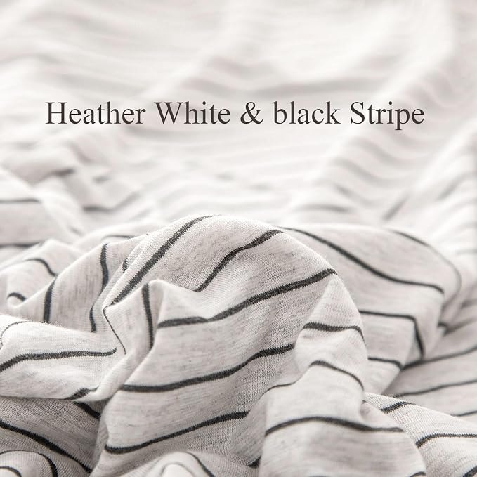 PURE ERA Jersey Knit Duvet Cover Set 100% T-Shirt Heather Cotton Super Soft - Image 3