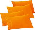 Elegant Comfort 4-PACK Solid Pillowcases 1500 Premium Hotel Quality Microfiber by ELEGANTCOMFORT