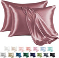 MR&HM Satin Pillowcase for Hair and Skin, Silk Satin Pillowcase 2 Pack by MRHM