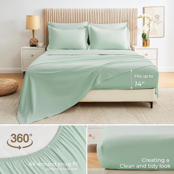 Sasttie Queen Comforter Set, 7 Pieces Bed in a Bag Queen, Complete Bedding Set - Image 4