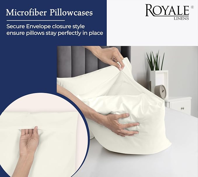 Royale Linens Standard Pillowcase Set of 2 - Image 5