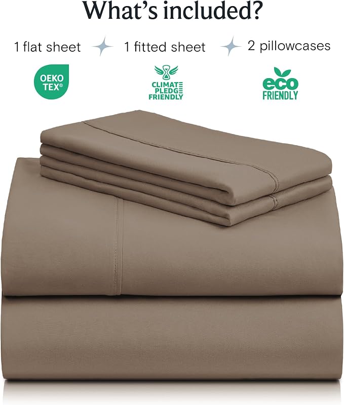 LuxClub 4 PC Queen Sheet Set, Breathable Luxury Bed Sheets, Deep Pockets 18" - Image 2