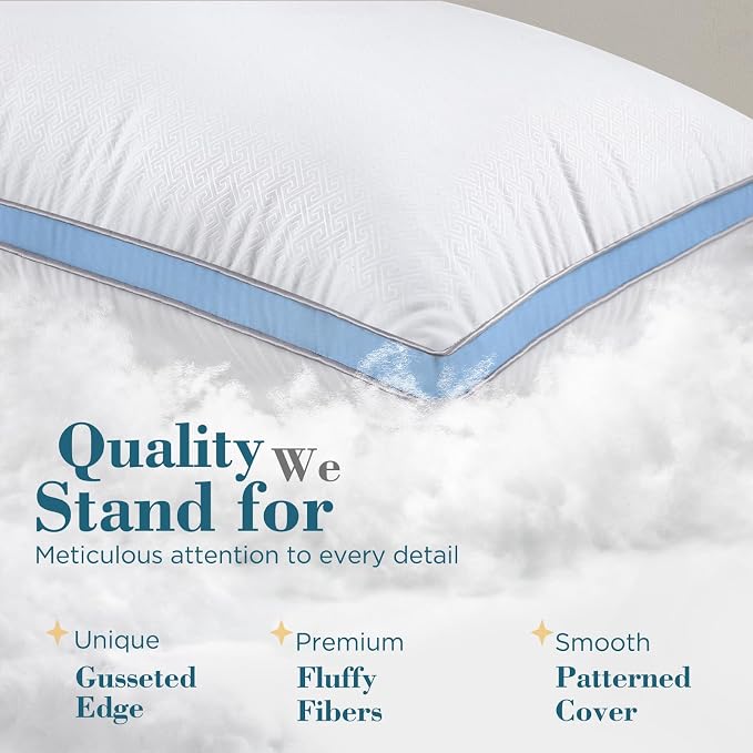 viewstar Bed Pillows King Sizes Set of 2, Hotel Quality Cooling Down - Image 5