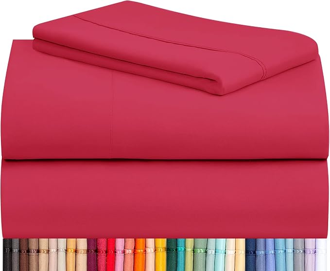 LuxClub 3 PC Twin XL Sheet Set, Deep Pockets Wrinkle Free Cooling Bed Sheets by LuxClub