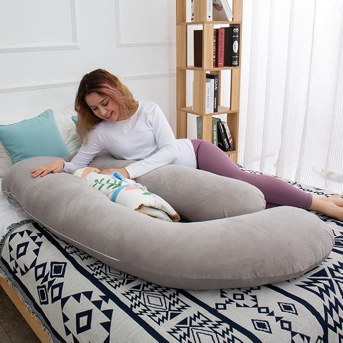 60 Inch Pregnancy Pillows for Sleeping, Extra Large U Shaped Body Pillow - Image 8