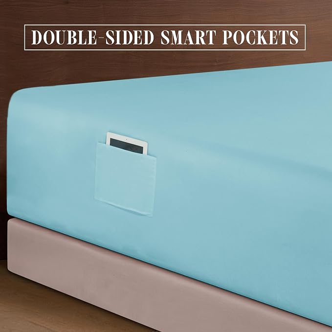 Elegant Comfort Luxurious 1500 Premium Hotel Quality Microfiber 4-Piece Sheet - Image 5