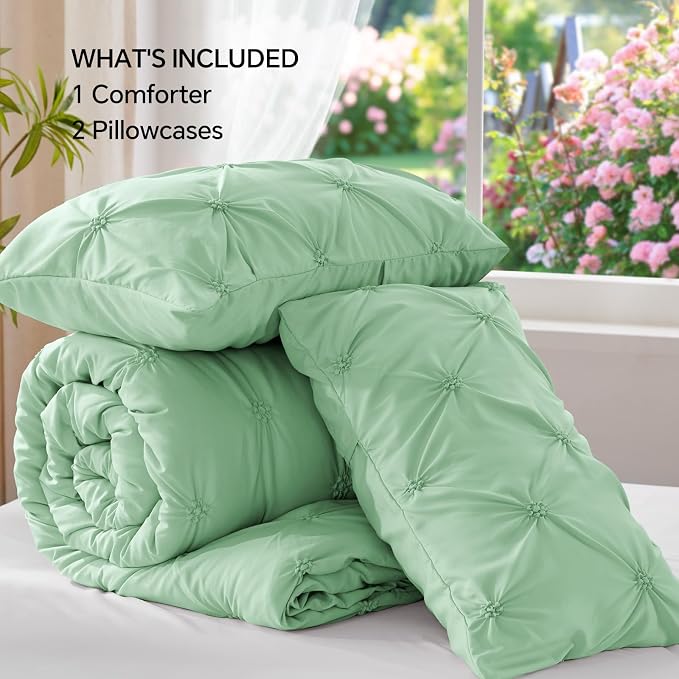BEDELITE Sage Green Queen Comforter Set - Image 7