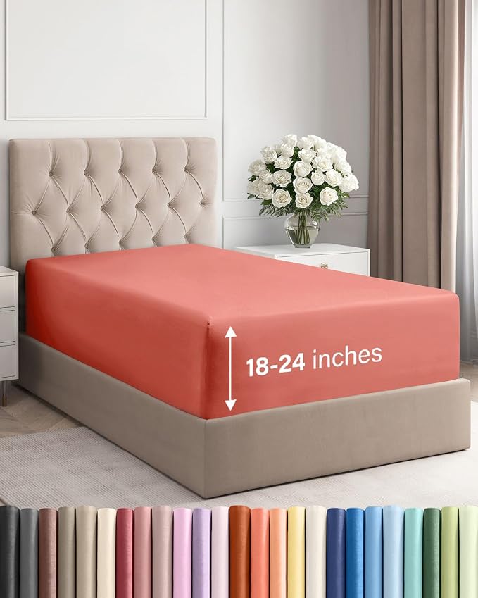 Extra Deep Twin Fitted Sheet by CGKUnlimited