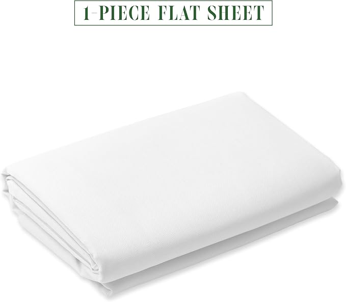 Luxury Flat Sheet on Amazon Elegant Comfort Wrinkle-Free 1500 Premier Hotel - Image 2