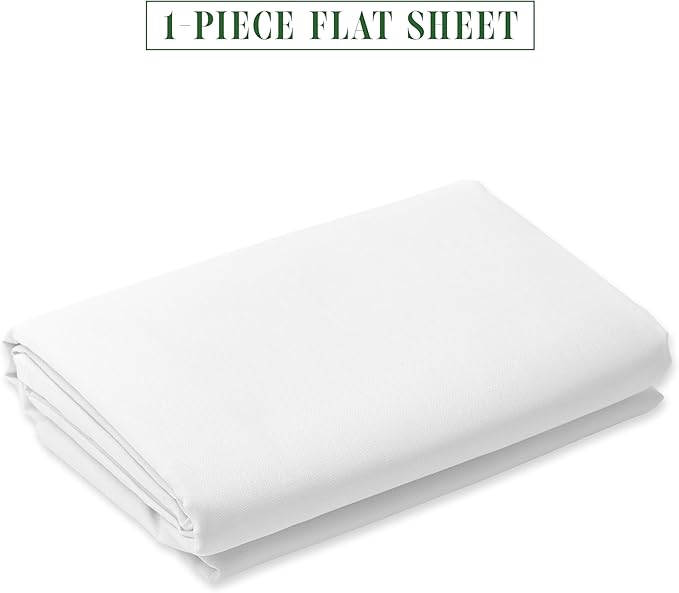 Luxury Flat Sheet on Amazon Elegant Comfort Wrinkle-Free 1500 Premier Hotel - Image 2