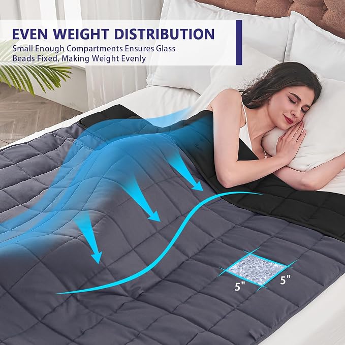 yescool Weighted Blanket for Adults Cooling Heavy Blanket for Sleeping Perfect - Image 7