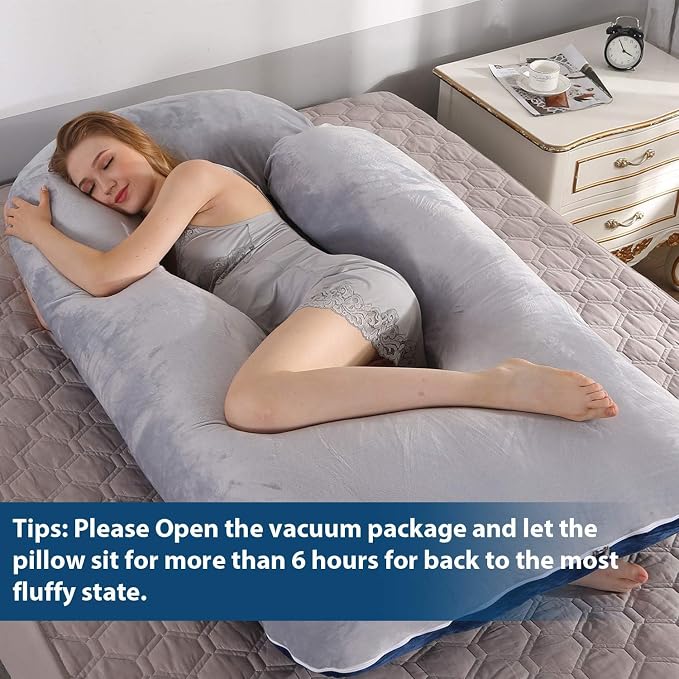 Victostar Pregnancy Pillow, 57 inches U Shaped Maternity Pillow - Image 6