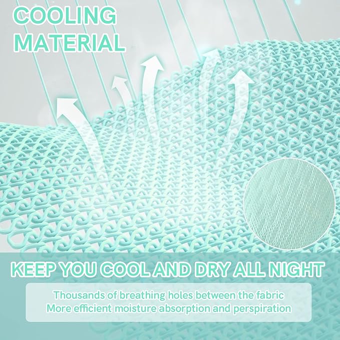 YnM Cooling Weighted Blanket, Handmade Chunky Yarn Knitted Design, Temperature - Image 3