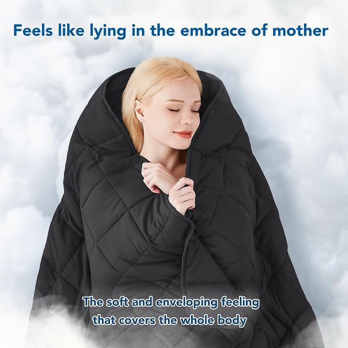Topcee Weighted Blanket Soft Cooling Heavy Blanket Sleeping, Apply to 190-210 - Image 3