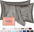 Silk Pillow Cases 2 Pack Queen Size by LYSHINSILKPILLOWCASES