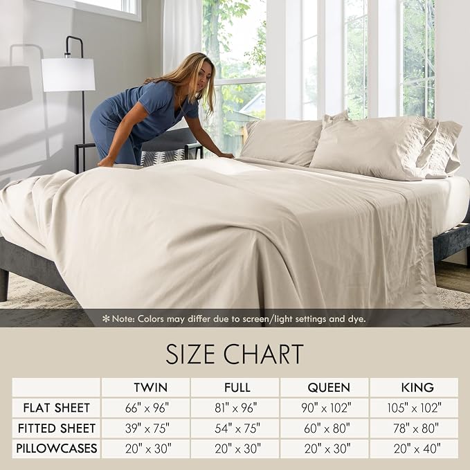 ClevaHome King Size Sheet Set - Image 6