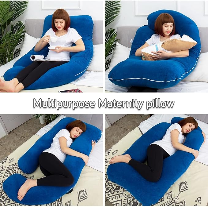 60 Inch Pregnancy Pillows for Sleeping, Extra Large U Shaped Body Pillow - Image 6
