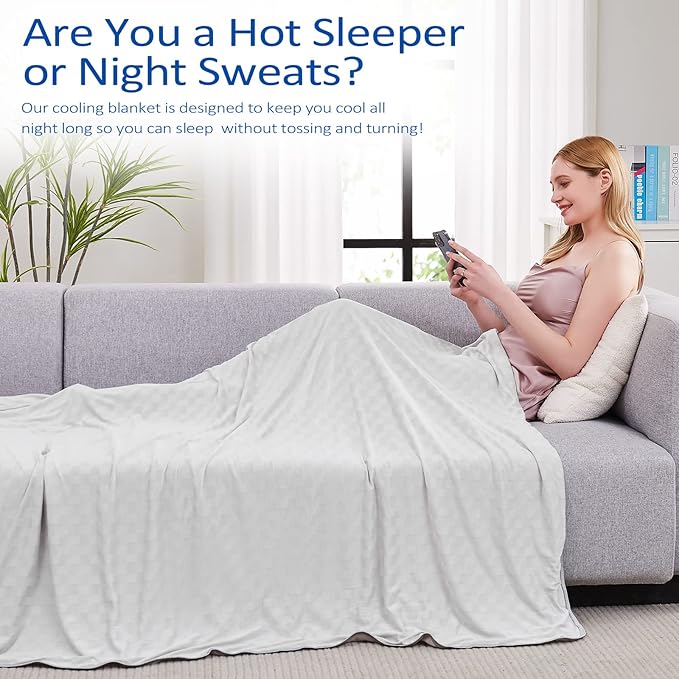 Topcee Cooling Blanket, Summer Cooling Blankets - Image 4