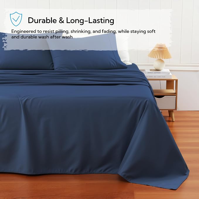 Cotton Flat Sheets Only, 600 TC 100% Cotton Flat Sheet Top Sheet Only, Cal King - Image 5