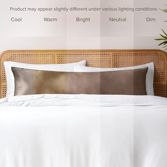 Bare Home 100% Rayon Made from Bamboo Luxury Body Size Cooling Pillowcase - Image 7