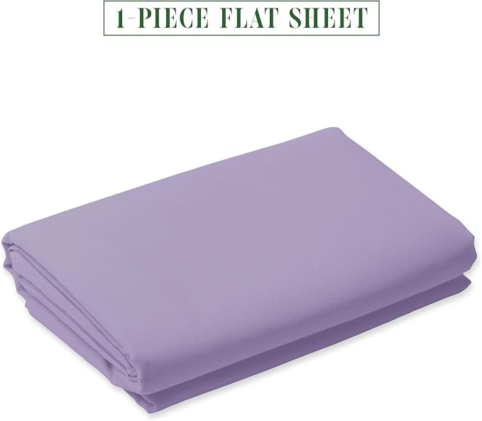 Luxury Flat Sheet on Amazon Elegant Comfort Wrinkle-Free 1500 Premier Hotel - Image 2