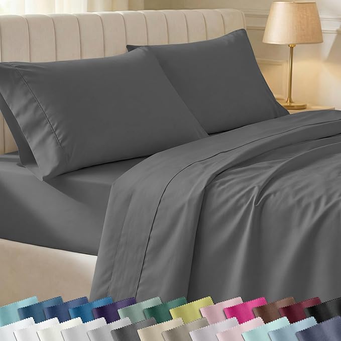 California Design Den Soft 100% Cotton Full Sheet Set, 400 Thread Count Good by CaliforniaDesignDen