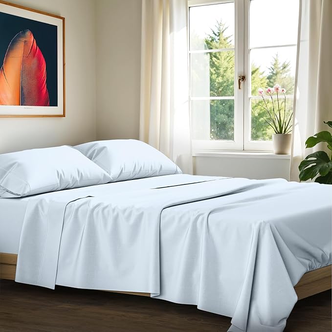 100% Egyptian Cotton King Size Sheets Set by AshtonSheets