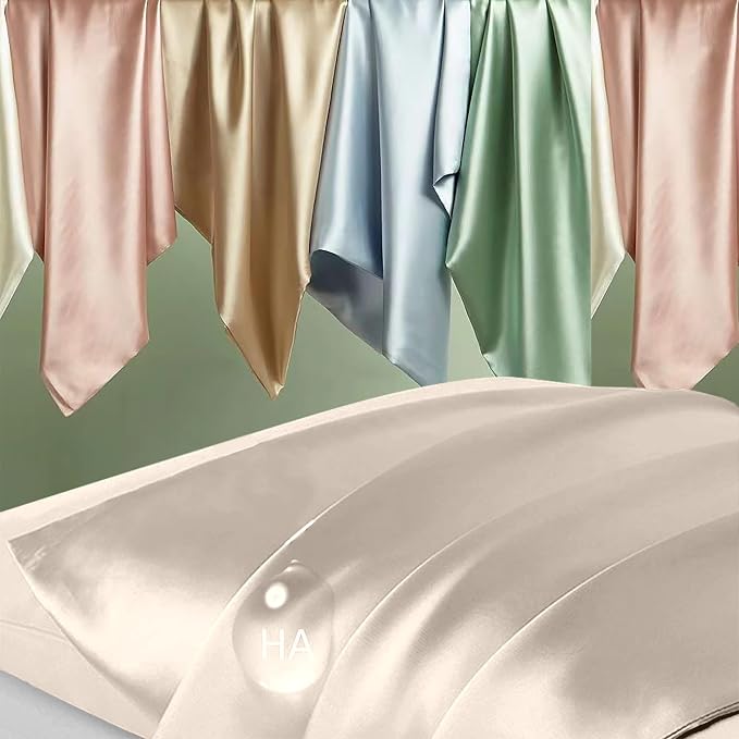 Silk Pillowcase for Hair and Skin, Mulberry Silk Pillow Cases Queen Size - Image 2