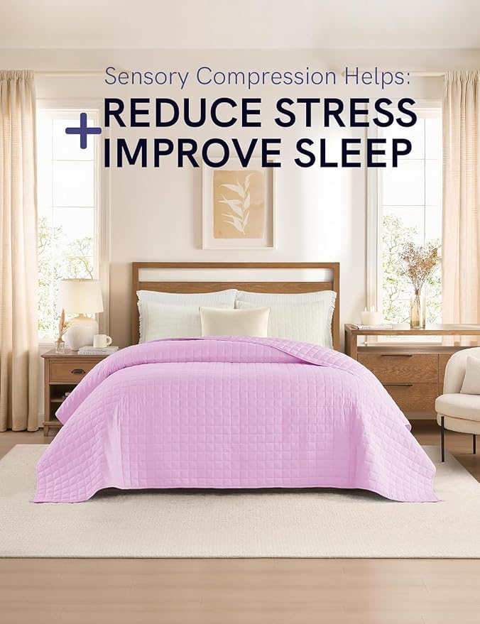 YnM Exclusive Weighted Blanket, Soothing Organic Long Stapled Cotton, Smallest - Image 6