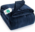 Topblan Sherpa Fleece Weighted Blanket 15lbs, Uniformed Color by Topblan