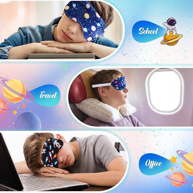 Cuffbow 6 Pack Plush Sleep Mask Set, Cute Plush Eye Masks - Image 5