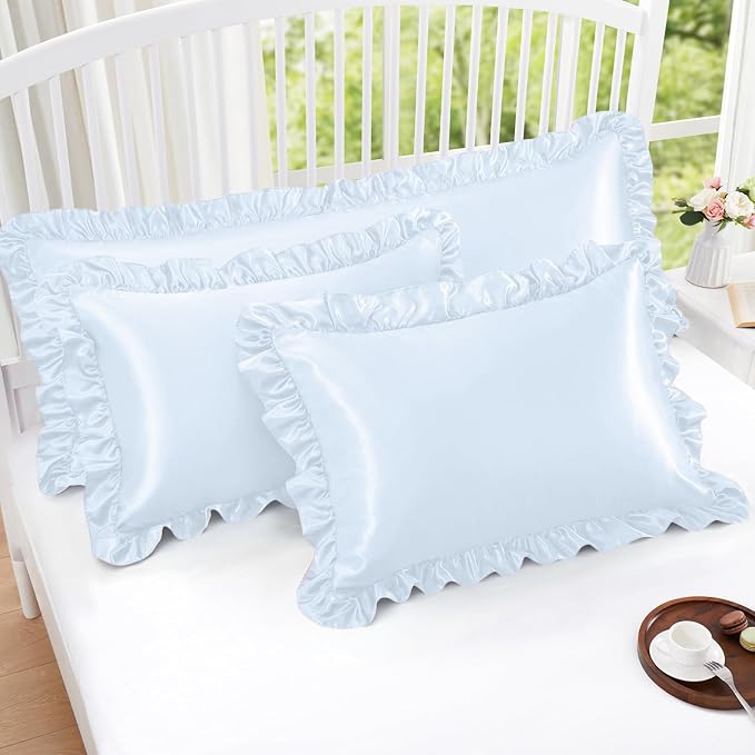 Homiest Ruffle Satin Pillowcase - Image 2