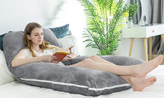 Meiz Pregnancy Pillow, U Shaped Full Body Pillow, Pregnancy Pillows - Image 3