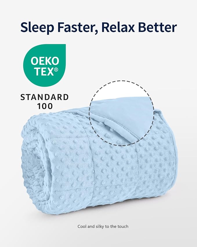 Mr. Sandman Weighted Blanket for Adults Queen Size 15 lbs, Soft Cooling Heavy - Image 3