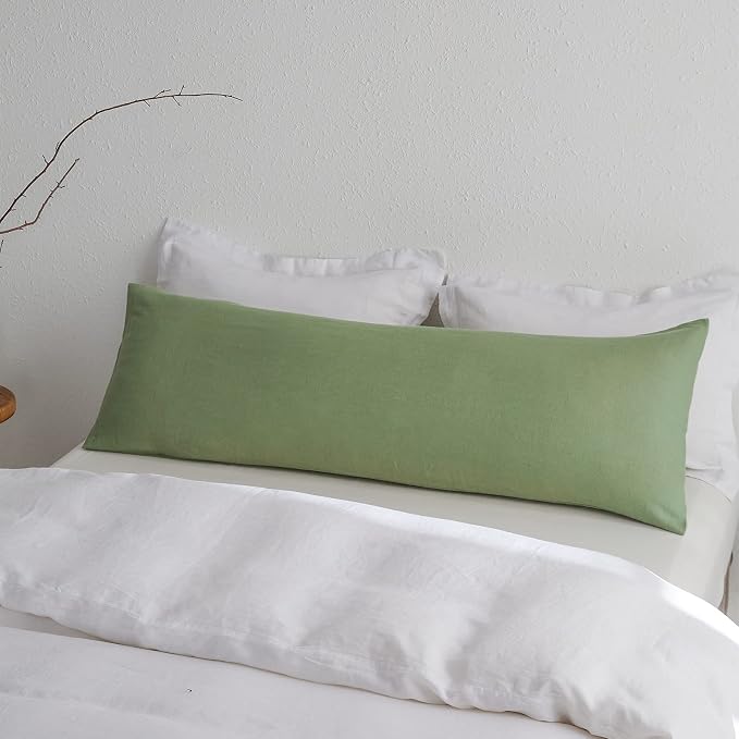 Simple&Opulence Body Pillow Cover 20" x 54", 100% Pure Linen, Ultra Soft and - Image 5