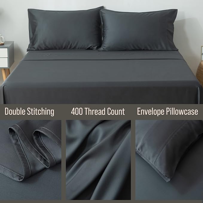 Bella Coterie | Luxury Bamboo Viscose King Size Pillowcase Set | 100% - Image 3