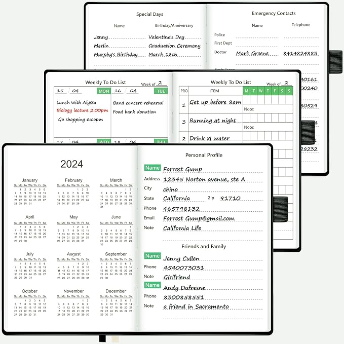 UpUDo Weekly Planner with Calendar, 160 pages Habits Tracker Journal - Image 3