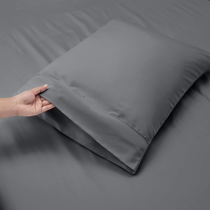 Hearth & Harbor Luxury Soft 6 Piece Bed Sheet Set Extra Deep Pocket Fitted - Image 6