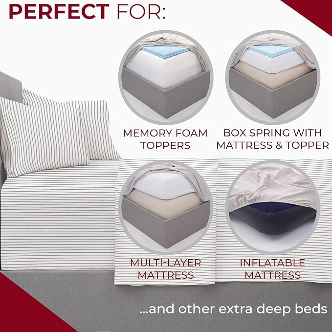 Mellanni Extra Deep Twin XL Sheets - Image 4
