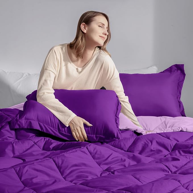 Basic Beyond California King Comforter Set, 1 Comforter 104"x96" and 2 Pillow - Image 7