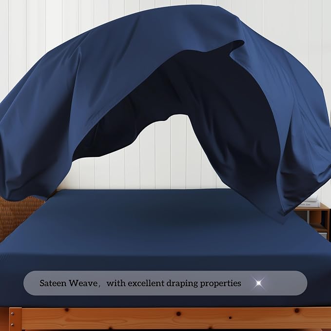Cotton Flat Sheets Only, 600 TC 100% Cotton Flat Sheet Top Sheet Only, TwinXL - Image 9