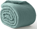 100% Cotton Muslin Blanket California King 120" x 90", 6 Layers Breathable and by Kozyhvn