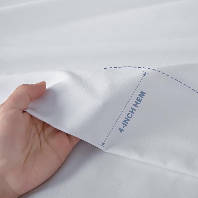 Lavisun Twin Flat Sheets Only 2 Pack, Hotel Quality Twin Flat Sheets Only - Image 3
