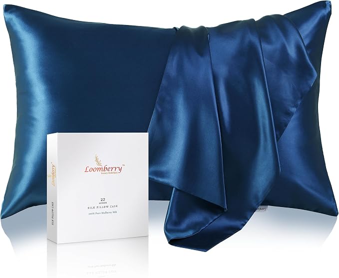 100% Pure Mulberry Silk Pillowcase by LOOMBERRY