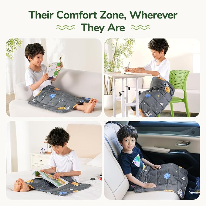 Sivio Weighted Lap Blanket 2lb, Small Cute Lap Pad, Soft Cooling Heavy Blankets - Image 4