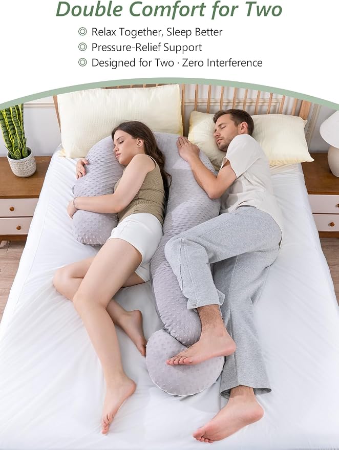 Meiz Question Mark Body Pillow for Adults & Couples, Dual-Sided Velvet Long - Image 3