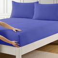 Twin XL Fitted Sheet Only with Full Elastic & Built in Corner Sheet Straps to by SweetHomeCollection