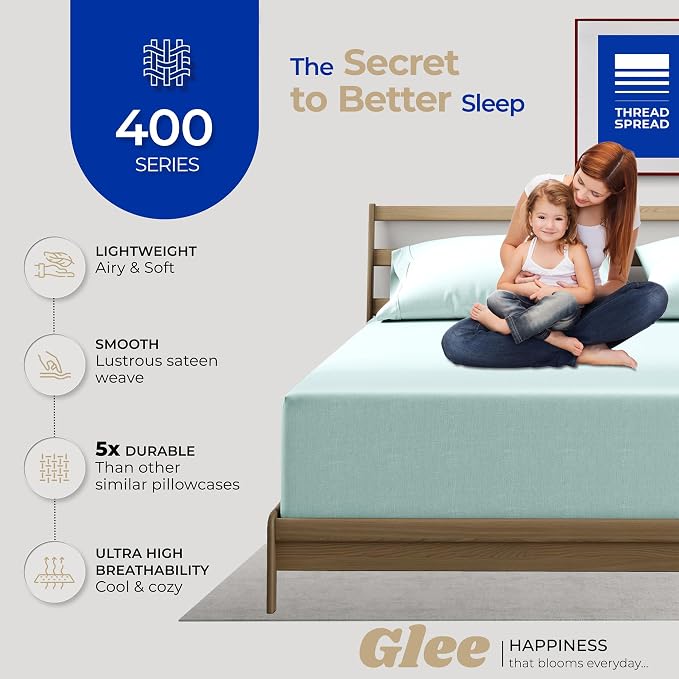THREAD SPREAD 100% Cotton King Size Pillow Cases Set of 2 - Image 2